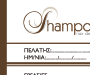 έντυπο κομμωτηρίου Shampoo